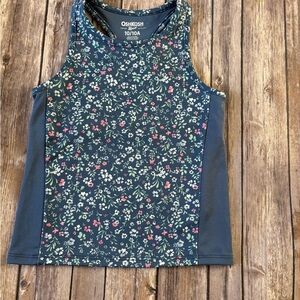 OshKosh B'gosh Kids Floral Tank Top - Navy and Red